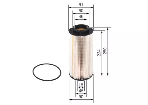 Fuel Filter BOSCH F 026 402 031)
