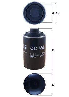 Oil Filter KNECHT OC 456)