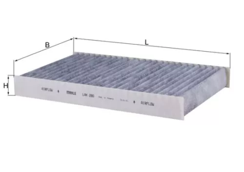 Filter, cabinelucht KNECHT LAK 280)