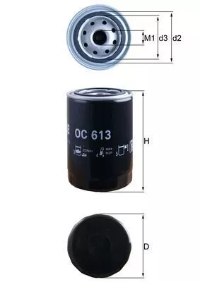 Oliefilter KNECHT OC 613)