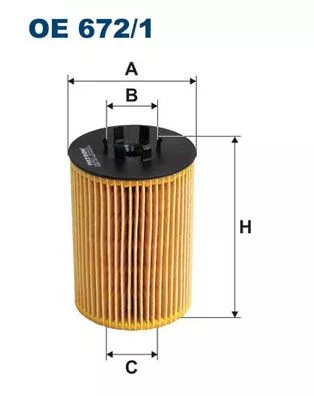 Oliefilter FILTRON OE 672/1)