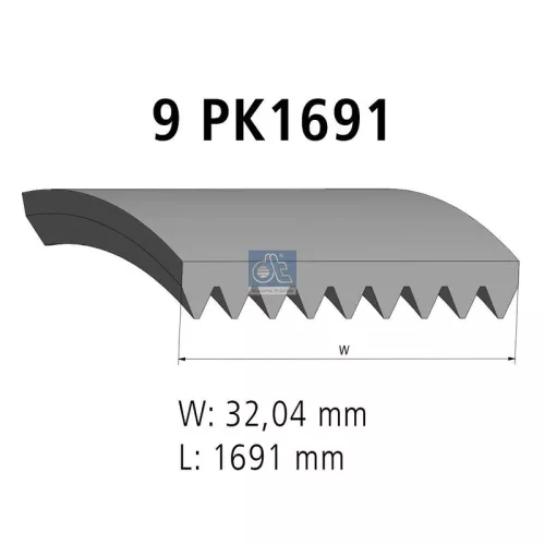 V-vormige riem DT Spare Parts 4.80765)