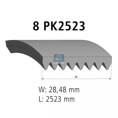 V-vormige riem DT Spare Parts 4.80543)