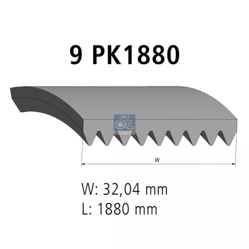 V-vormige riem DT Spare Parts 4.80681)