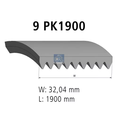 V-vormige riem DT Spare Parts 4.80708)