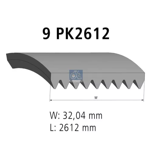 V-vormige riem DT Spare Parts 4.80749)
