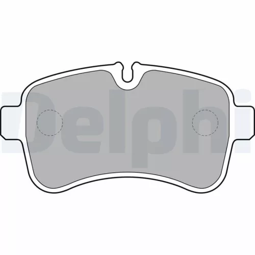Brake Pad Set, disc brake DELPHI LP2040)