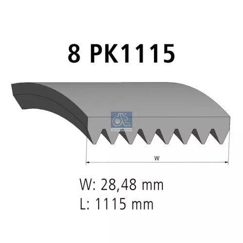 V-vormige riem DT Spare Parts 2.15367)