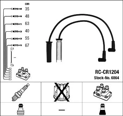 Ontstekingskabelset NGK 6864)