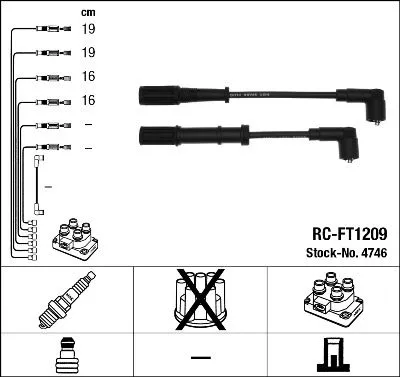 Ontstekingskabelset NGK 4746)