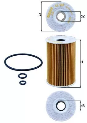 Oil Filter KNECHT OX 388D)