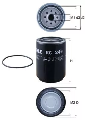 Fuel Filter KNECHT KC 249D)