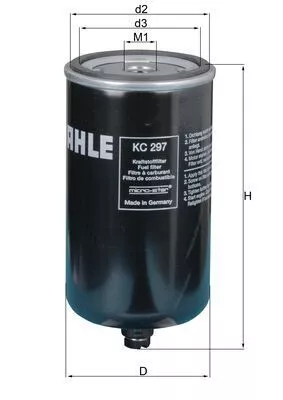 Fuel Filter KNECHT KC 297)