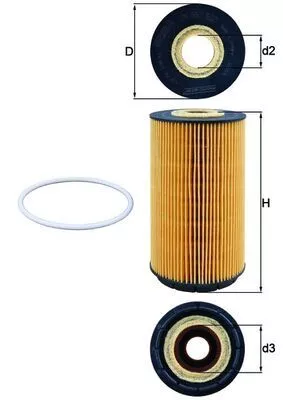 Oliefilter KNECHT OX 557D)