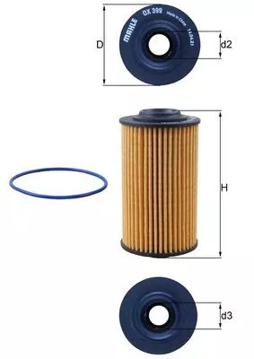 Oliefilter KNECHT OX 399D)