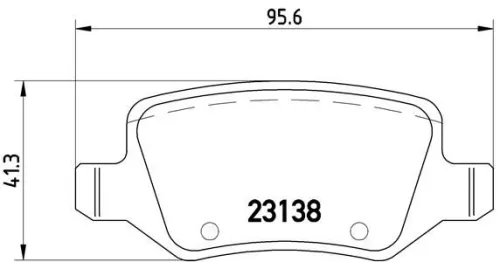 Remblokkenset, schijfrem BREMBO P 50 058)
