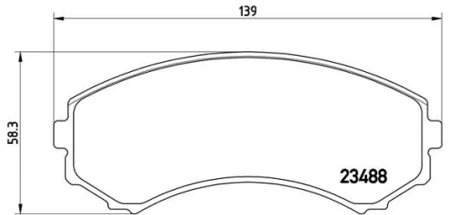 Remblokkenset, schijfrem BREMBO P 54 029)