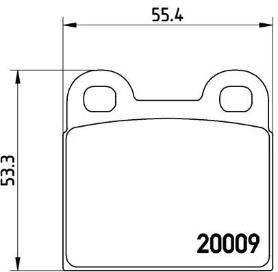 Brake Pad Set, disc brake BREMBO P 06 001)