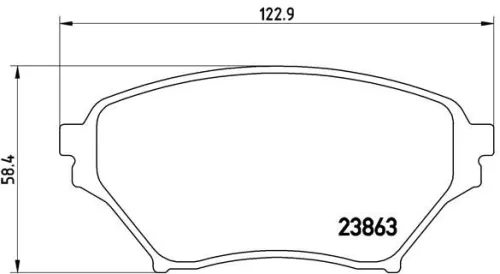 Remblokkenset, schijfrem BREMBO P 49 029)