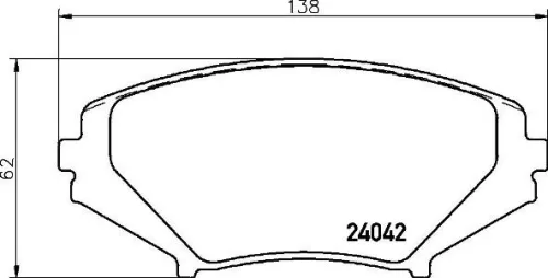 Remblokkenset, schijfrem BREMBO P 49 034)