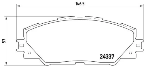 Remblokkenset, schijfrem BREMBO P 83 071)