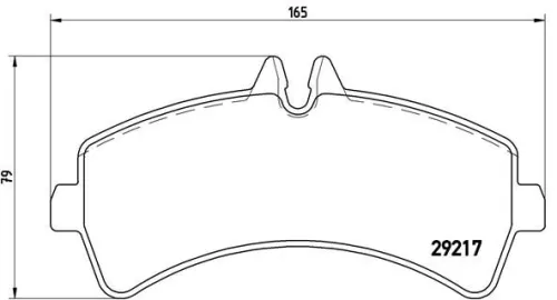 Remblokkenset, schijfrem BREMBO P 50 060)
