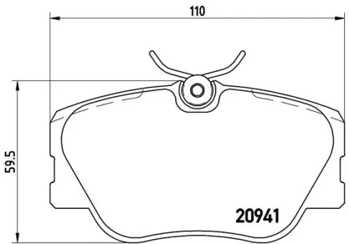 Remblokkenset, schijfrem BREMBO P 50 008)