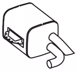 Centre/Rear Muffler DINEX 51354)