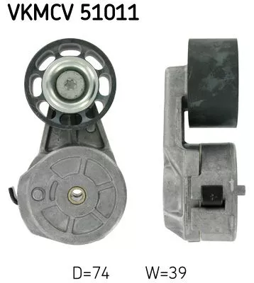 Riemspanner, V-geribbelde riem SKF VKMCV 51011)