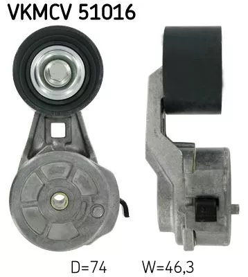 Riemspanner, V-geribbelde riem SKF VKMCV 51016)