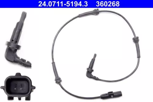 Sensor, wielsnelheid ATE 24.0711-5194.3)