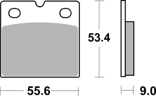 Remblokkenset, schijfrem BREMBO 07BB1408)