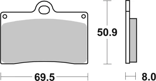 Remblokkenset, schijfrem BREMBO 07BB15SA)