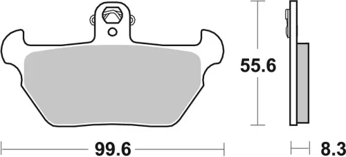 Remblokkenset, schijfrem BREMBO 07BB22SA)