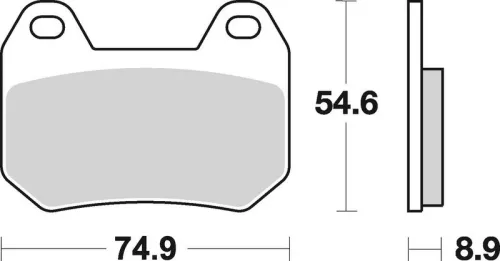 Remblokkenset, schijfrem BREMBO 07BB2507)