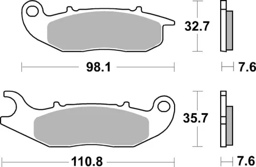 Remblokkenset, schijfrem BREMBO 07GR03CC)