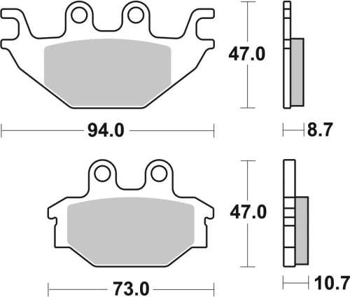 Remblokkenset, schijfrem BREMBO 07GR52SD)