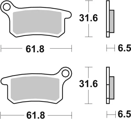 Remblokkenset, schijfrem BREMBO 07GR69SX)