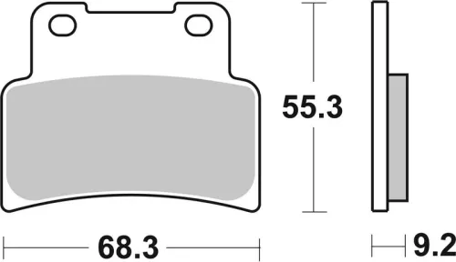 Remblokkenset, schijfrem BREMBO 07GR77SA)