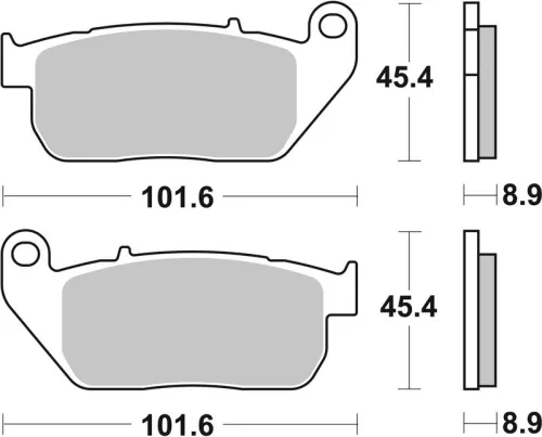 Remblokkenset, schijfrem BREMBO 07HD13SA)