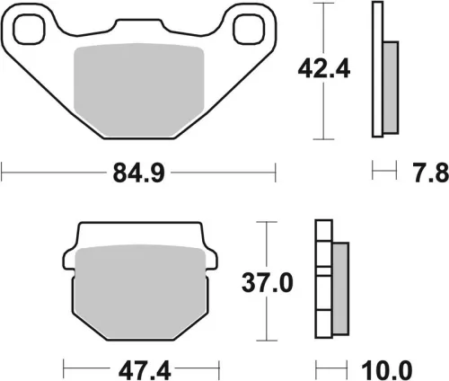 Remblokkenset, schijfrem BREMBO 07HO1118)