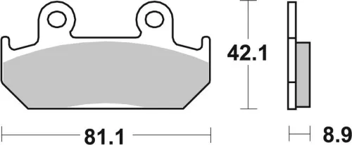 Remblokkenset, schijfrem BREMBO 07HO21SA)