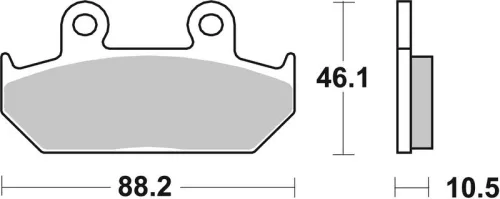 Remblokkenset, schijfrem BREMBO 07HO3509)