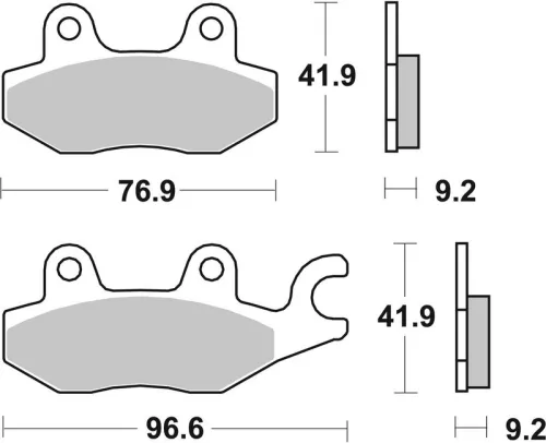 Remblokkenset, schijfrem BREMBO 07HO4008)