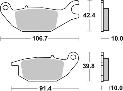 Remblokkenset, schijfrem BREMBO 07HO4905)