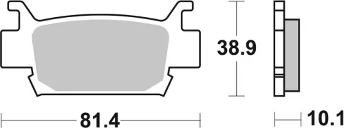 Remblokkenset, schijfrem BREMBO 07HO58SD)