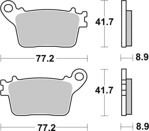 Remblokkenset, schijfrem BREMBO 07HO5907)