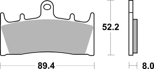 Remblokkenset, schijfrem BREMBO 07SU19SA)