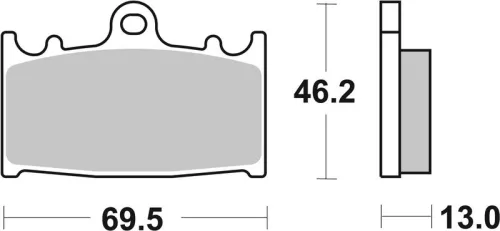 Remblokkenset, schijfrem BREMBO 07SU30SP)