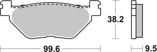 Remblokkenset, schijfrem BREMBO 07YA39SP)